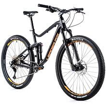 Celoodpružené horské kolo Leader Fox HARPER 29", 2021-2 21,5" ČERNÁ MAT/ORANŽOVÁ