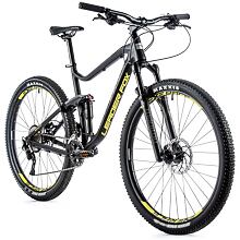 Celoodpružené horské kolo Leader Fox TRION 29", 2021-2 21,5" ČERNÁ MAT/ŽLUTÁ
