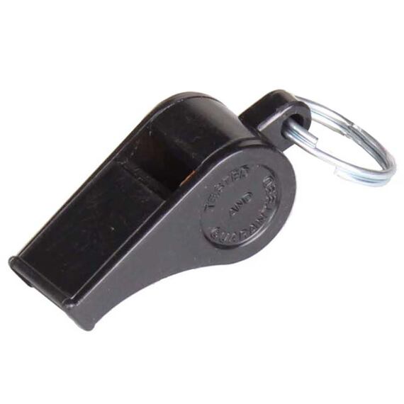 Plastic whistle black plus plastična zviždaljka sa vezicom