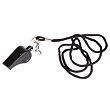 Plastic whistle black plus plastična zviždaljka sa vezicom